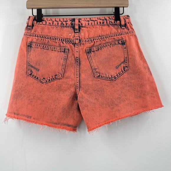HABITUAL KID Jean Shorts Size 16 Girls Denim Coral Retro High Rise Ritual NWT - Picture 2 of 16